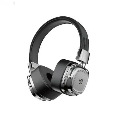 Беспроводные наушники Porodo Soundtec Vintage Headphone коричневый/серебристый — миниатюра 2