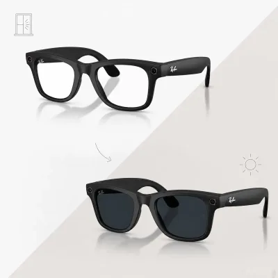 Умные очки Ray-Ban Meta Headliner Gen 2 RW4012 Matte Black Transition — миниатюра 1