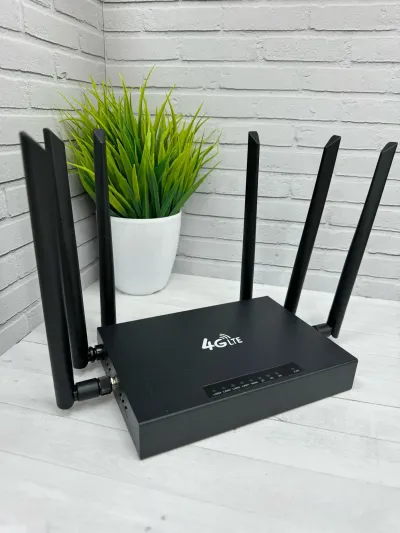Роутер WiFi с сим картой 4G LTE с 2 дополнительными антеннами ED128 — миниатюра 1