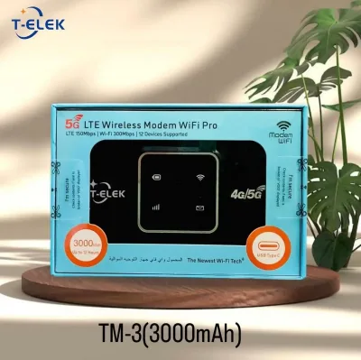 Карманный Wi-Fi роутер Lte Wireless Modem Wi-Fi pro 3000mAh — миниатюра 1