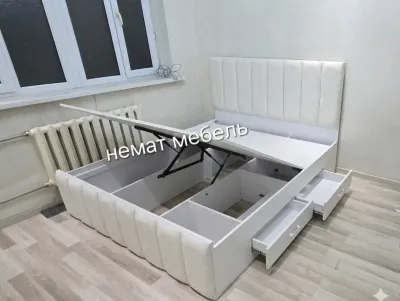 Двухспальный кровать с медицинским матрасом