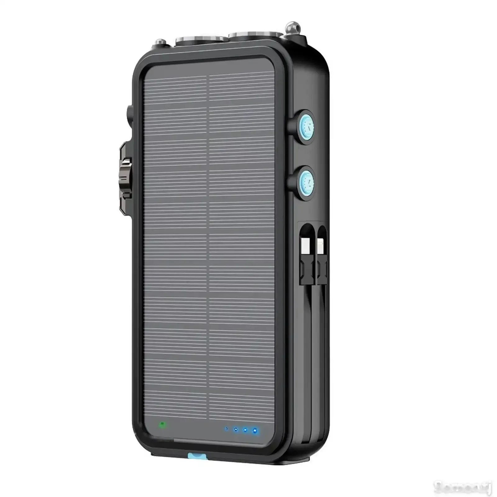 Портативный солнечный повербанк Powerology 16000mAh Solar Power Bank with FM Rad