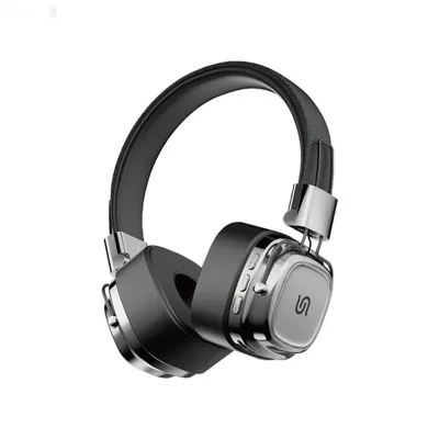 Беспроводные наушники Porodo Soundtec Vintage Headphone коричневый/серебристый — миниатюра 2