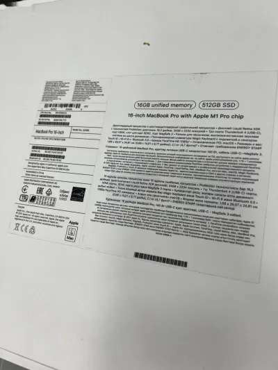 Ноутбук Apple Macbook pro m1 16 inch — миниатюра 5