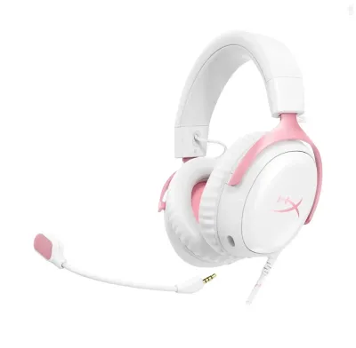 Игровая проводная гарнитура HyperX Cloud III White Pink — миниатюра 2