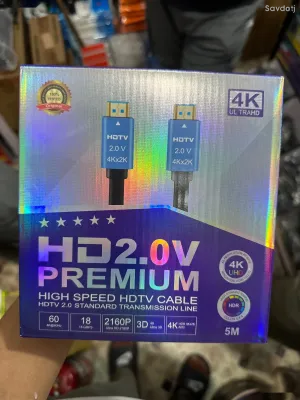 Кабель HD 2.0v 4k premium cable speed 5м