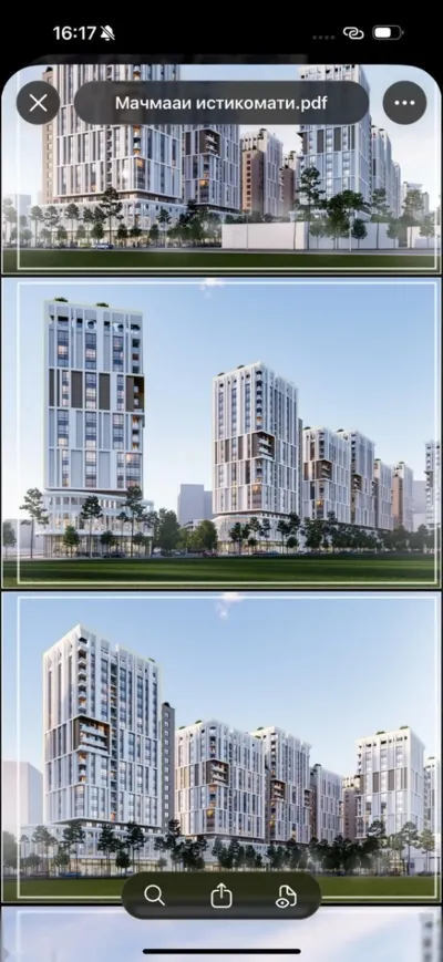 1-комн. квартира, 16 этаж, 69 м², И Сомонӣ