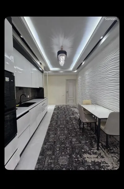 2-комн. квартира, 16 этаж, 105м², Сомони — миниатюра 4