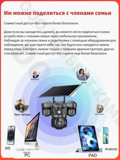 Солнечная камера видеонаблюдения — миниатюра 6