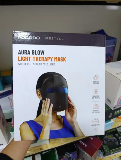 Маска для лица с терапевтическим светом Porodo face Mask 400mAH — миниатюра 1