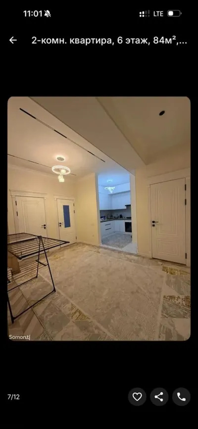 2-комн. квартира, 6 этаж, 84м², Шохмансур — миниатюра 8