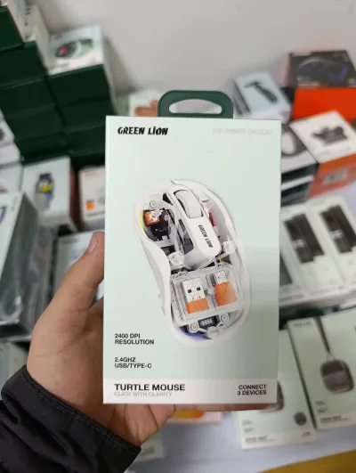 Мышь Green Lion Wireless Turtle Mouse 2400DPI, белый — миниатюра 1