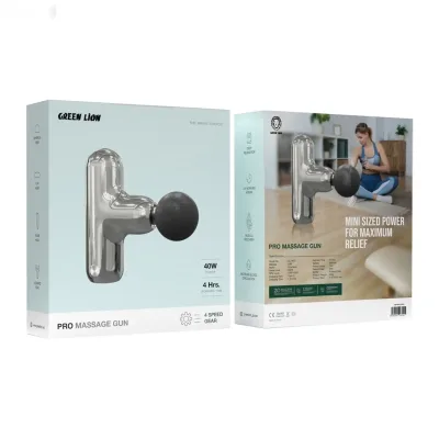 Массажный пистолет Green Lion Pro Massage Gun GNPRMASGUNSL серебро — миниатюра 1
