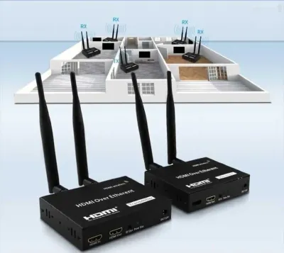 Беспроводной HDMI удлинитель 200m HDMI Wireless Extemder — миниатюра 4