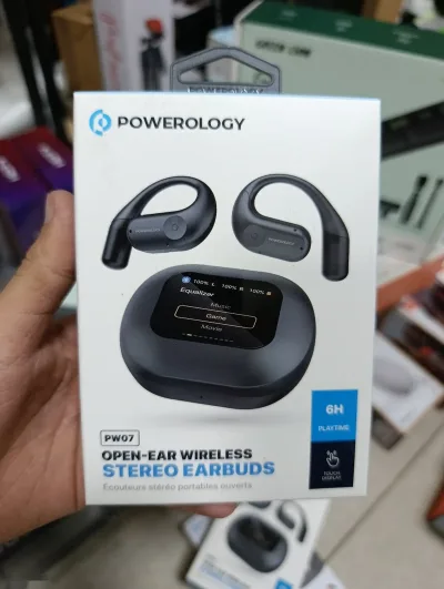 Беспроводные наушники Powerology Open-Ear Air Conduction ENC TWS