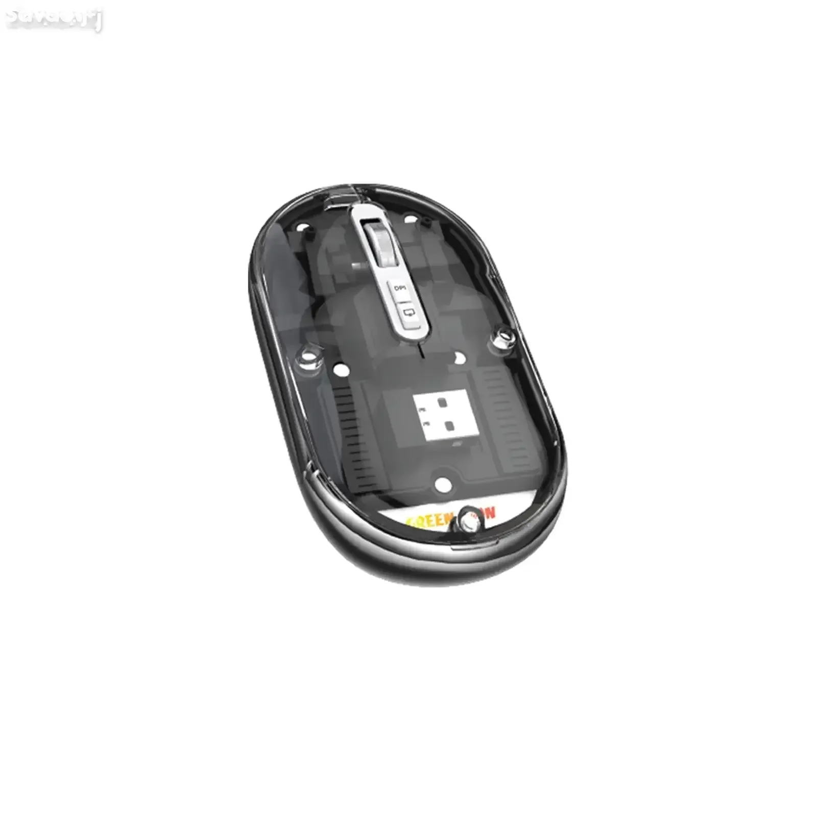 Мышь Green Lion Transparent Mouse Lite черный