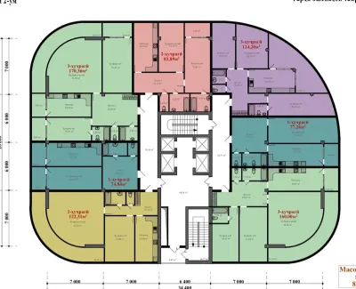 1-комн. квартира, 16 этаж, 75 м², Цирк