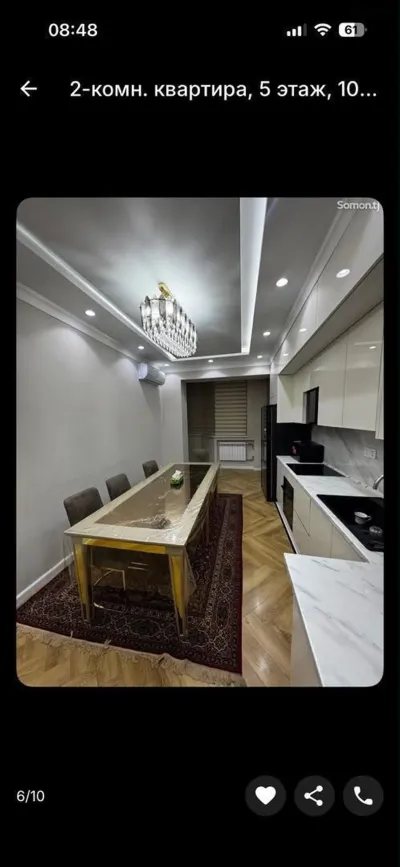2-комн. квартира, 5 этаж, 104м², Шохмансур — миниатюра 6
