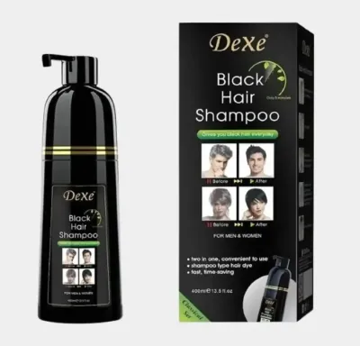 Шампунь краска для волос чёрный и коричневый Dexe