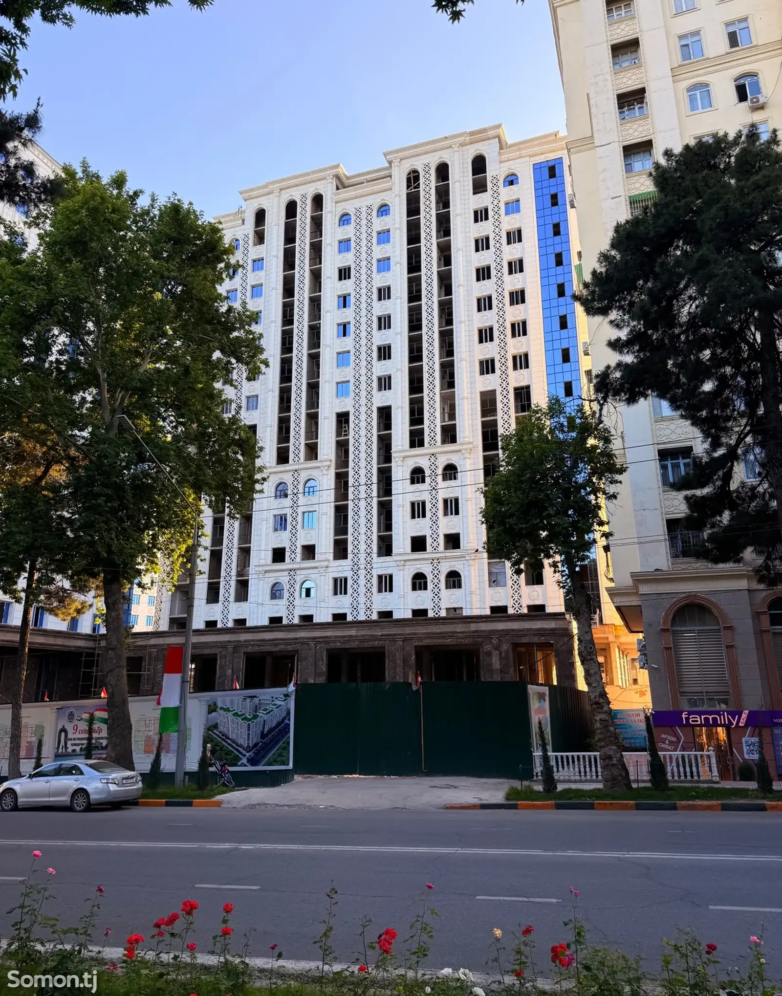 2-комн. квартира, 11 этаж, 66 м², Исмоили Сомони - северный, Ёвар