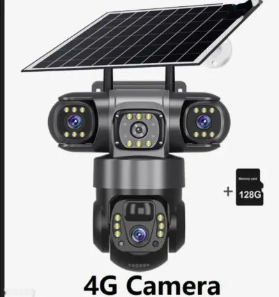 Солнечная камера V380 WiFi 12MP Wifi/4G SIM