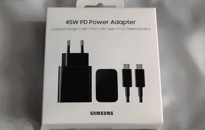 Зарядное устройство 45W Samsung Adapter Premium Complect