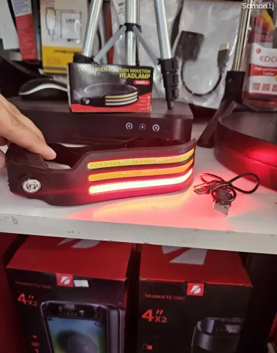 Фонарик w689-3 с датчиком