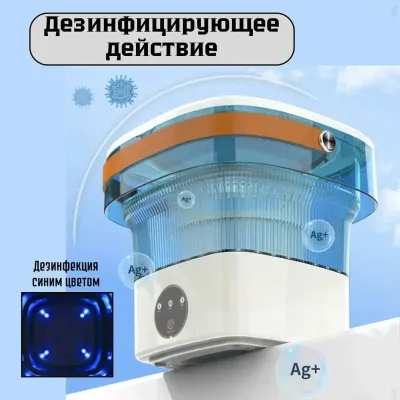 Складная мини стиральная машинка 11л — миниатюра 5