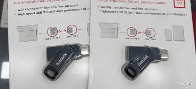 Флеш накопитель SanDisk Dual Drive Go USB Type-C 128gb