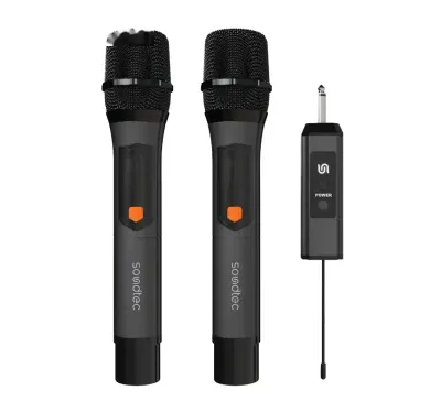 Беспроводной микрофон Porodo Soundtec Dual-Channel Handy Wireless Microphone Rec