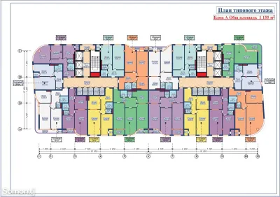2-комн. квартира, 11 этаж, 76 м², И.Сомони