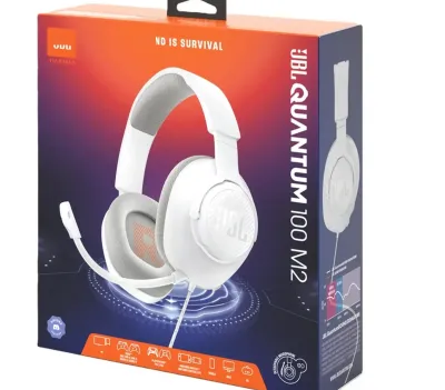 Проводные игровые наушники JBL Quantun 100M2 белый