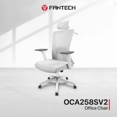 Компьютерное кресло Fantech OC-A258 с сетчатой спинкой и подголовником — миниатюра 8