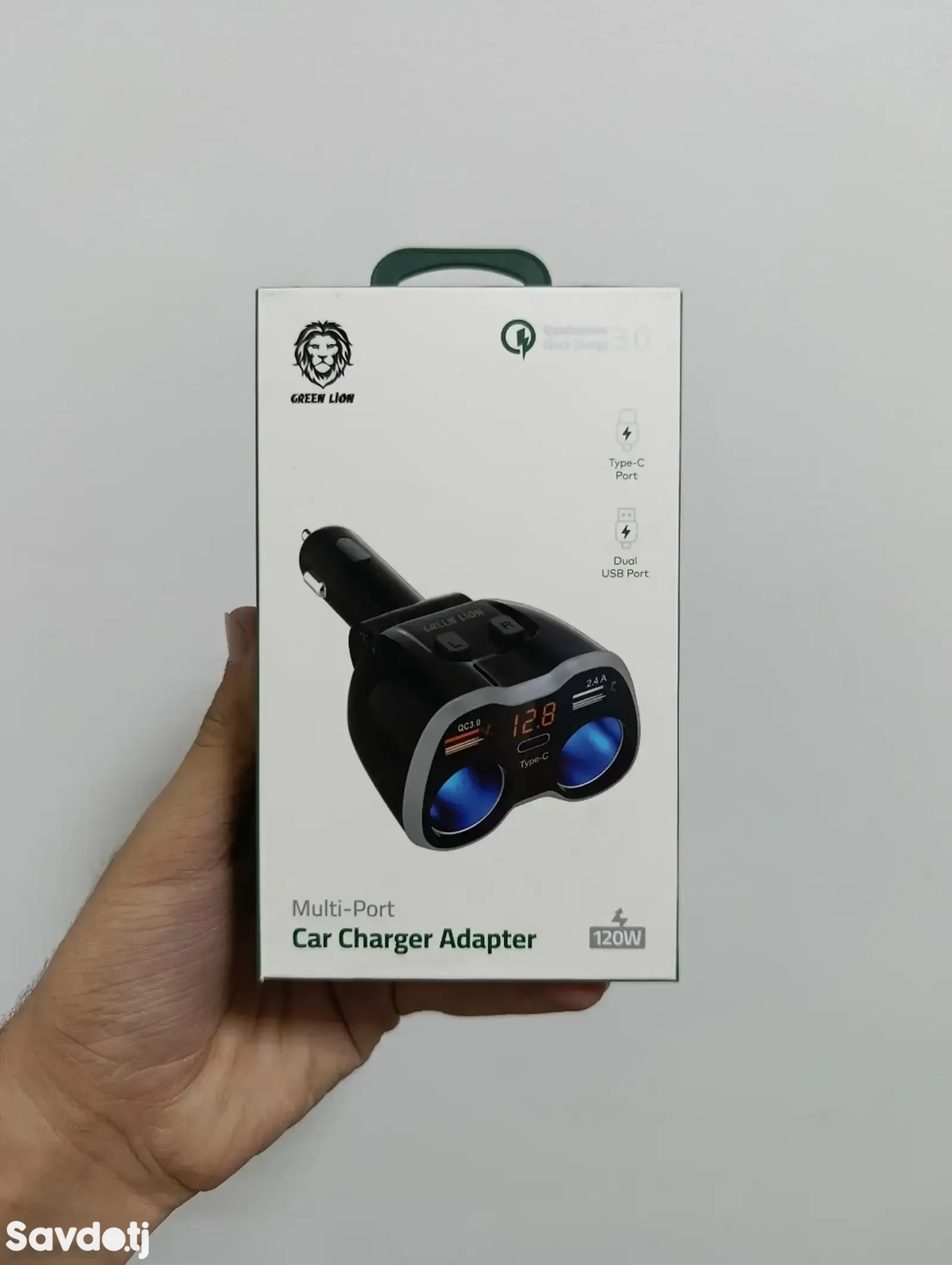 Переходник Адаптер для зарядки в автомобиле Green Lion Multi-Port Car Charger Ad