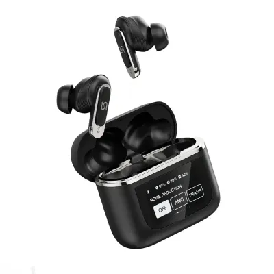 Беспроводные наушники Porodo Soundtec Guide ANC TWS Earbuds with Touch Screen че