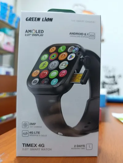 Умные часы Green Lion TIMEX 4G 2 07 Smart Watch черный