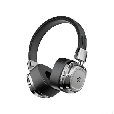 Беспроводные наушники Porodo Soundtec Vintage Headphone коричневый/серебристый — миниатюра 1