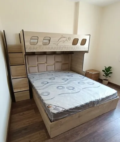 Трёх спальная кровать с подъёмным Механизмом