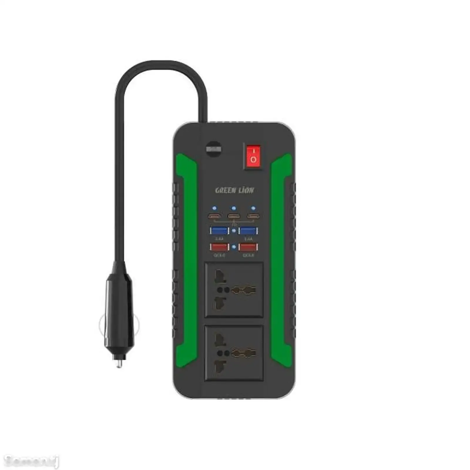 Автомобильный инвертор Green Lion Spark 300 Power Inverter 300W черный