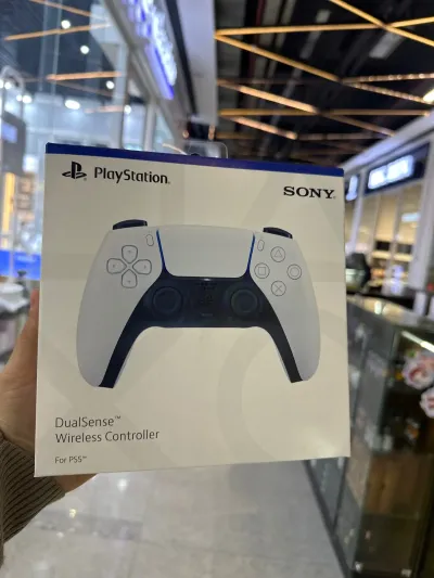 Геймпад PlayStation 5 Dual Sense Wireless Controller White Bluetooth белый — миниатюра 1