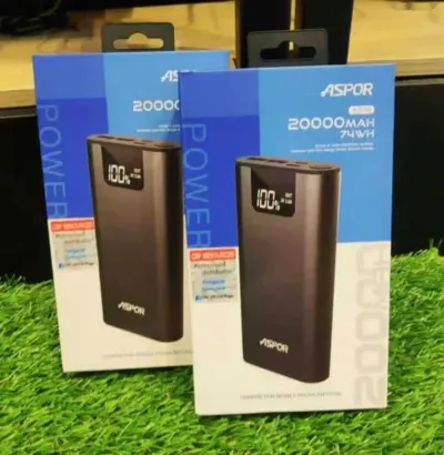 Внешний аккумулятор Aspor A378 20.000 mAp — миниатюра 1