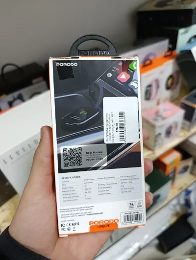 Беспроводной адаптер Porodo Play-X Wireless Carplay Adapter with Wi-Fi and Bluet — миниатюра 3