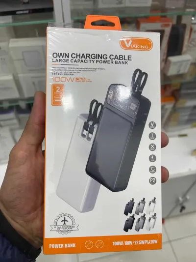 Портативный Power Bank Viaking 100w, 20.000 mah PD66 — миниатюра 1
