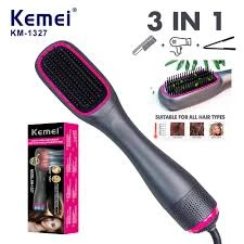 Электрическая фен щетка для волос Kemei KM-1327