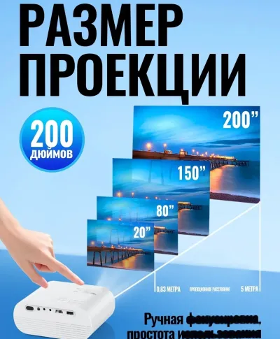 Проектор Full HD 4к GoogleTV