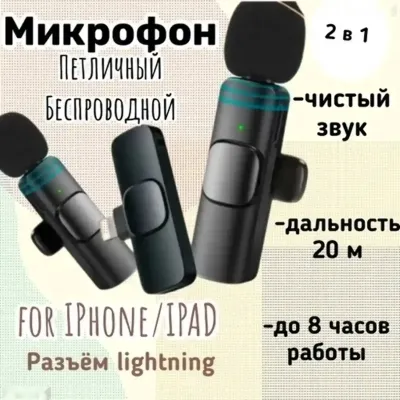 Микрофон для телефона 2 in 1