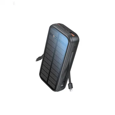Внешний аккумулятор Green Lion PD20W Solar 2 20000 мАч черный
