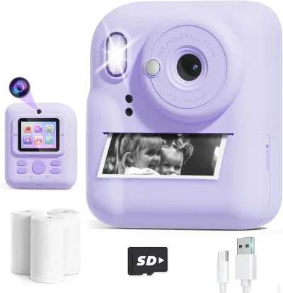 Детский фотоаппарат Digital Mini Camera розовый — миниатюра 3