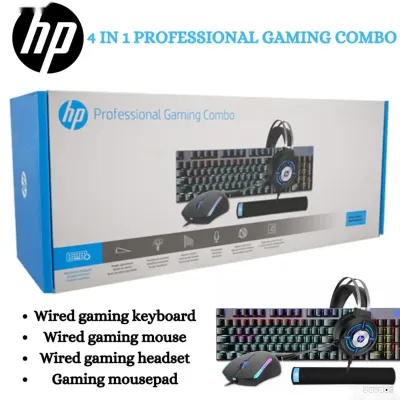 Комплект из клавиатуры и мыши HP 4in1 Professional Gaming Combo