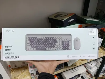 Комплект клавиатура + мышь Green Lion Wireless Duo Wireless Mouse + Keyboard, се — миниатюра 1